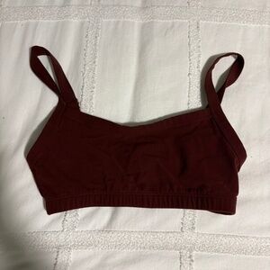 Aritzia Golden Bra — XS | Burgundy | Worn Once